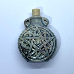 Ceramic Pentacle Bottle Amulet Talisman